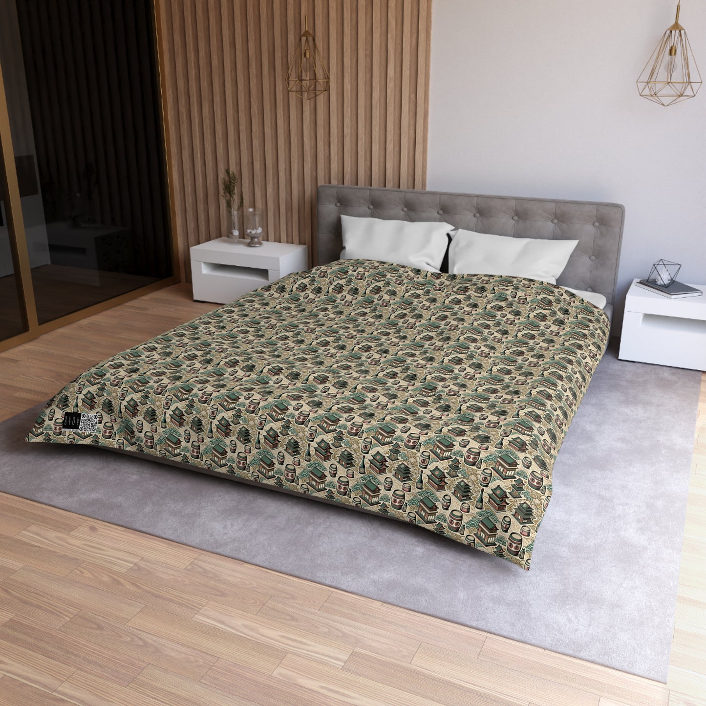 Cultural Artisanal Fusion Contemporary Cultural Elegance Microfiber Duvet Cover - 8404 Design-68