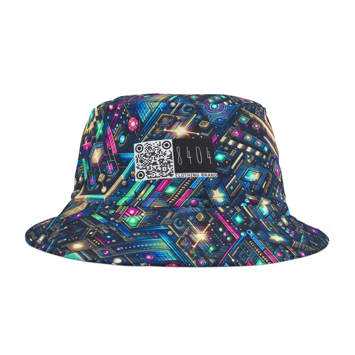 Digital Renaissance Tech-Forward Maximalism Bucket Hat - 8404 Design-50