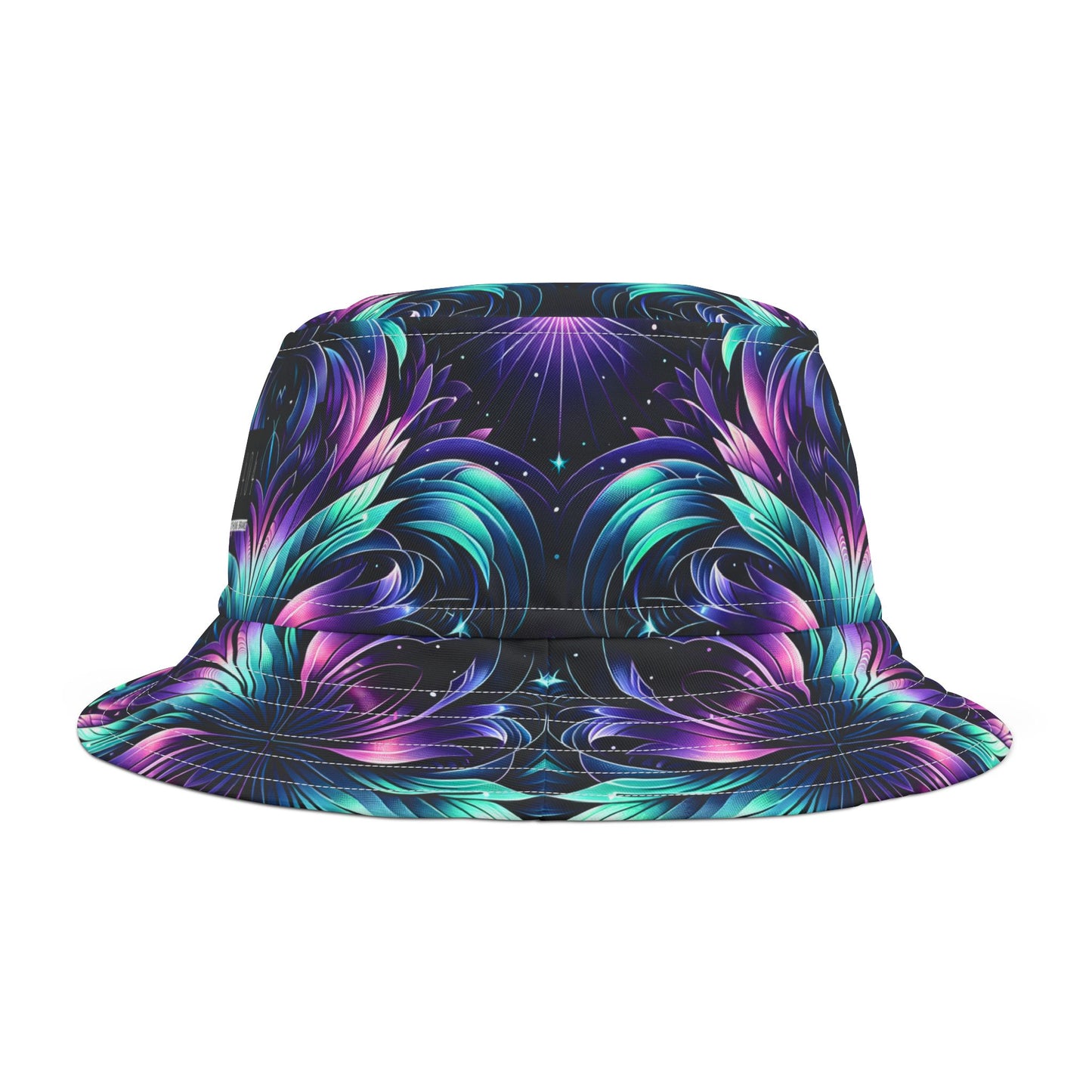 Iridescent Dream Futuristic Tech Bucket Hat - 8404 Design-60