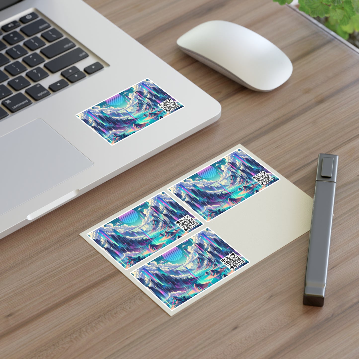 Digital Dreamscapes Digitally-Inspired Streetwear With a Dreamy, Surreal Twist Sticker Sheets - 8404 Design-53