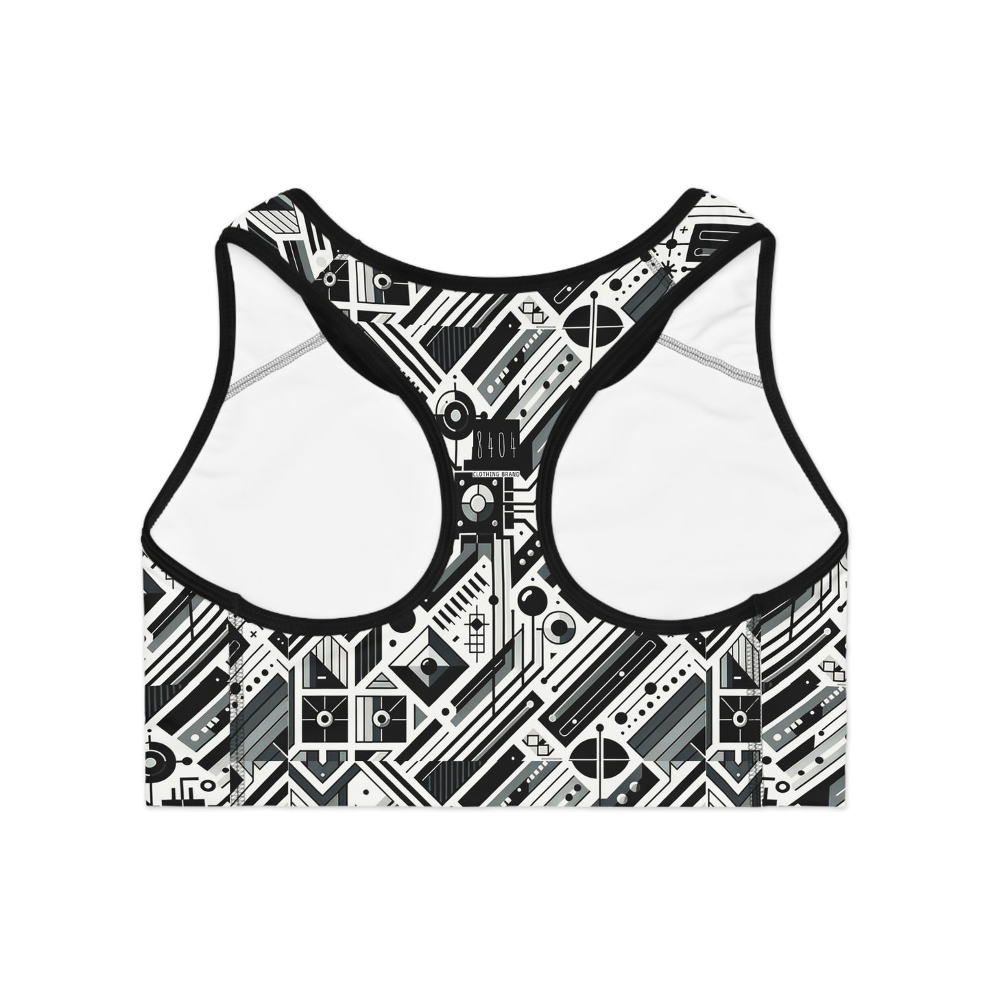 Digital Minimalism Minimalist Tech Sports Bra - 8404 Design-62