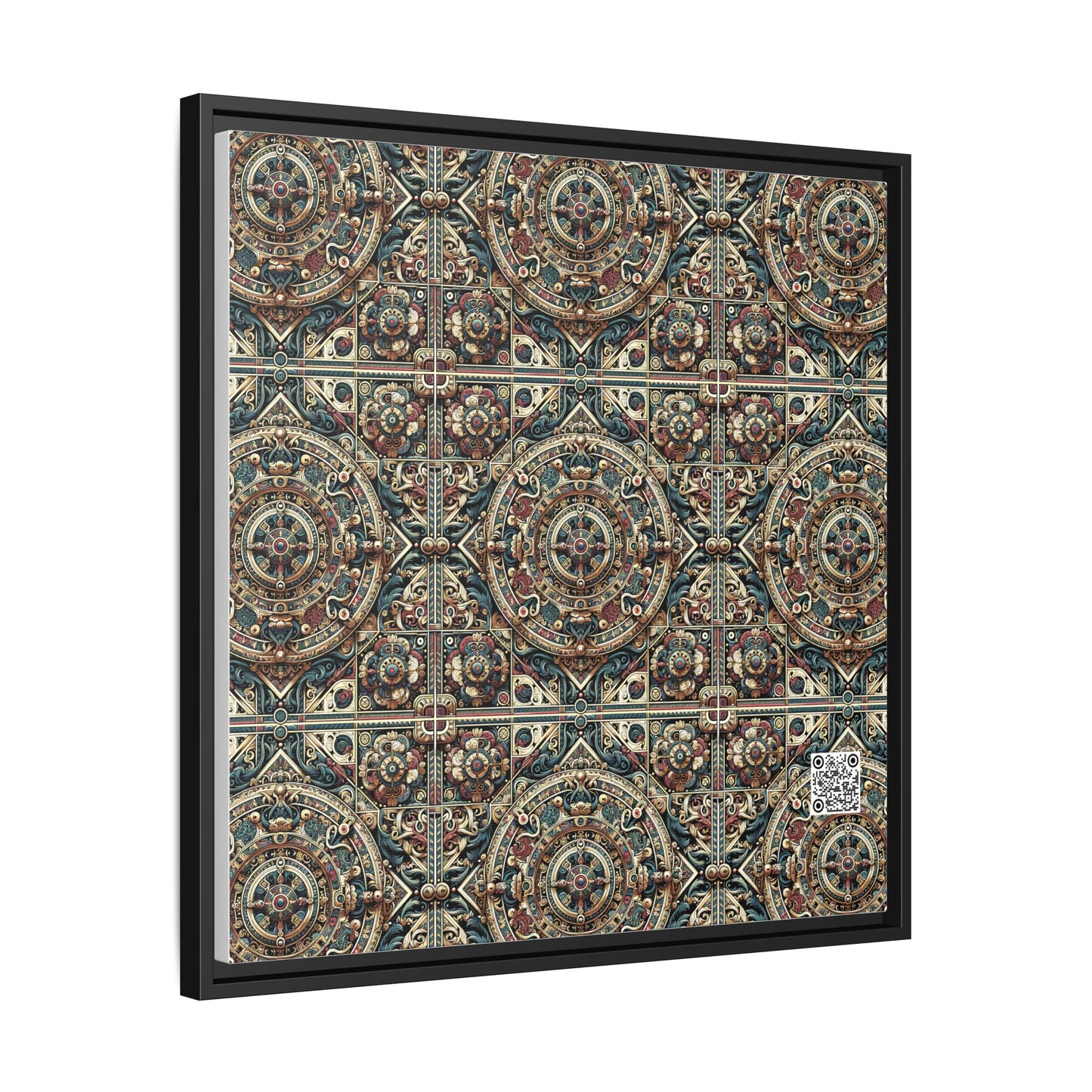 Urban Renaissance Historical Fusion With Street Edge Matte Canvas, Framed (multi-Color) - 8404 Design-57 A