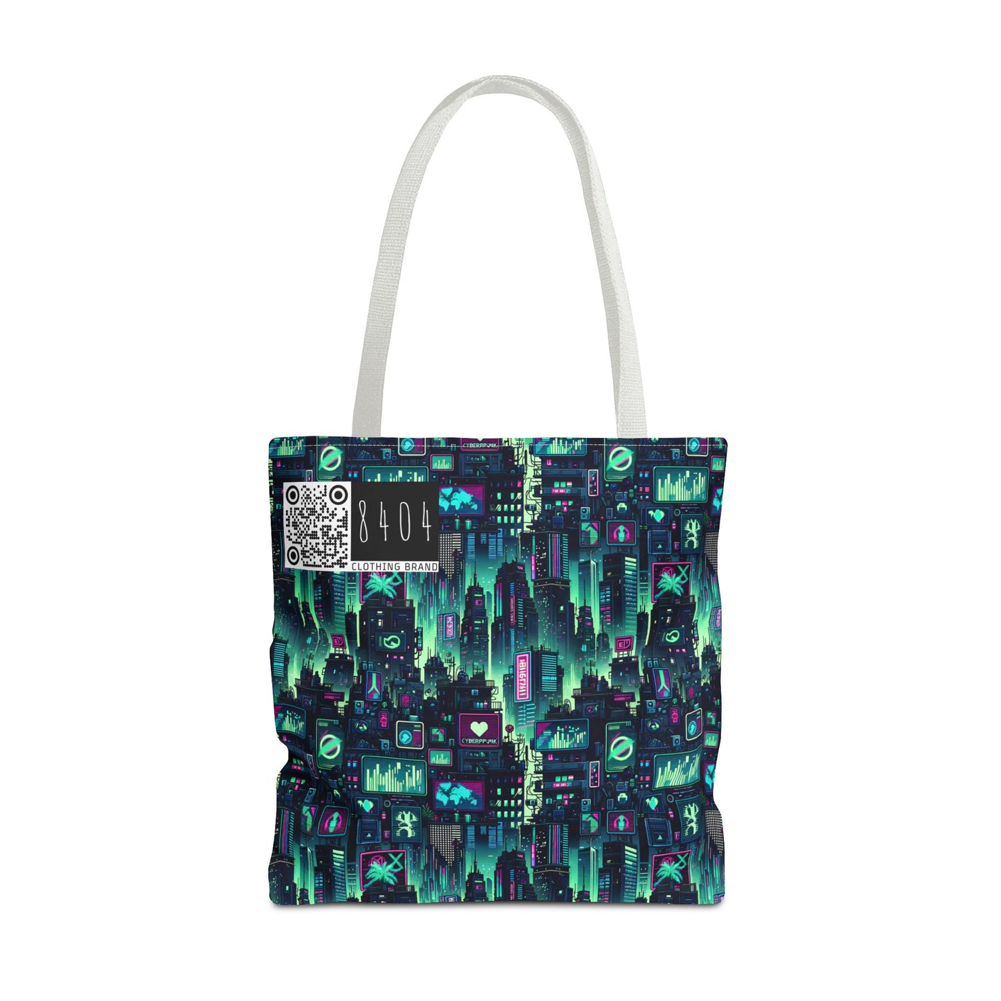 Tech Noir Graphics Futuristic Cyberpunk Tote Bag - 8404 Design-52