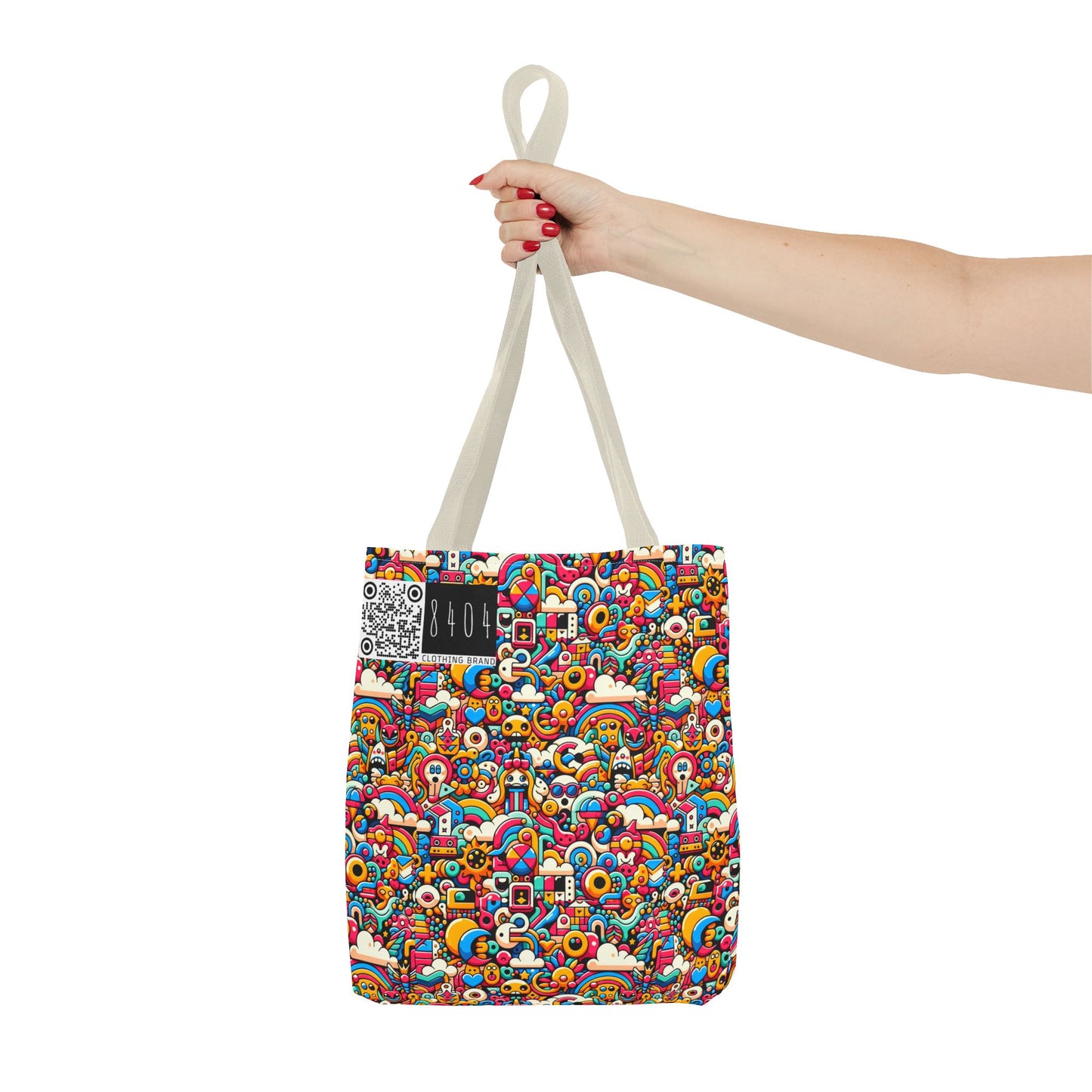 Neon Pop Playful Pop Culture Mashup Tote Bag - 8404 Design-62