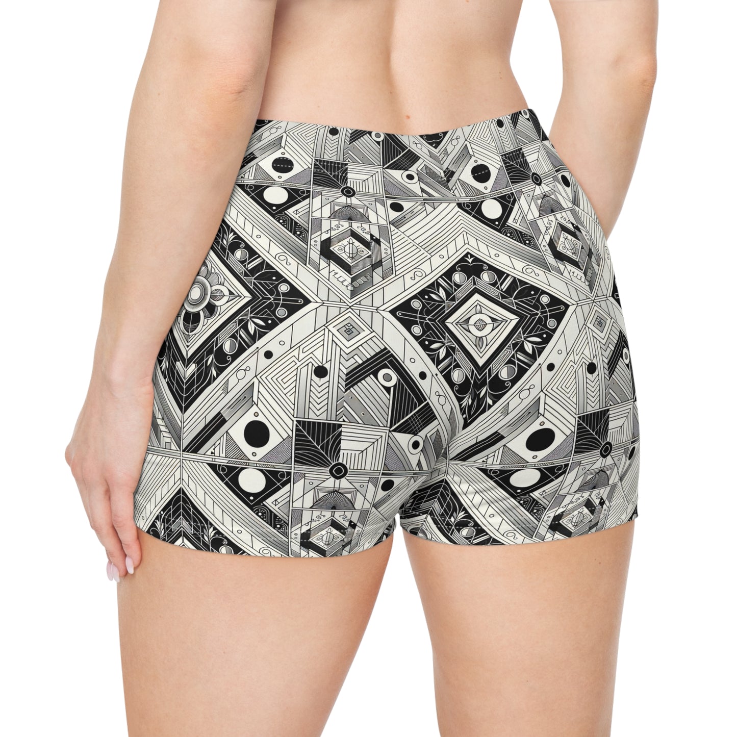 Tech Minimalism Minimalist Tech Women's Shorts - 8404 Design-54