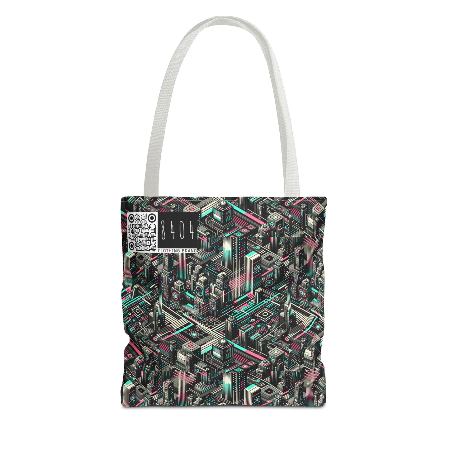 Digital Dreamland Tech-Inspired Streetwear Tote Bag - 8404 Design-51