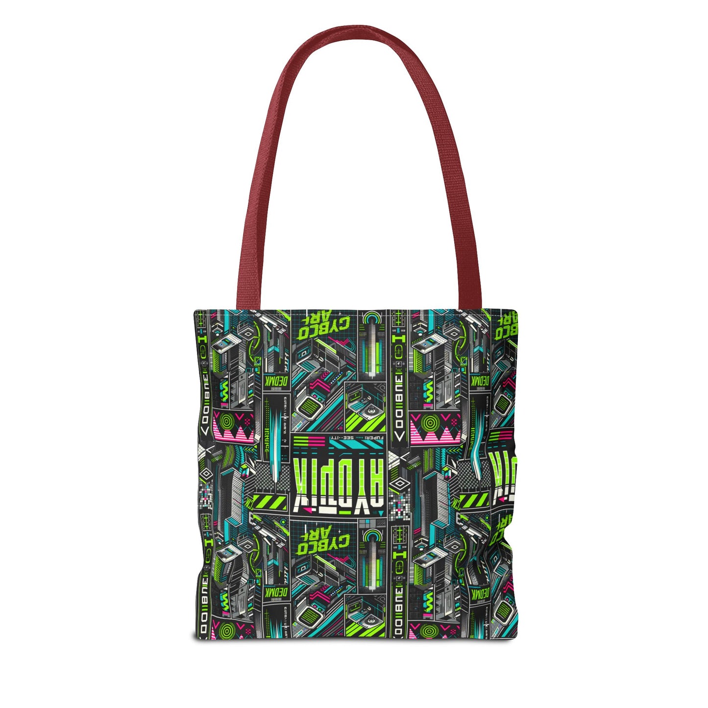 Tech-Forward Graphics Tech-Inspired Streetwear Tote Bag - 8404 Design-46