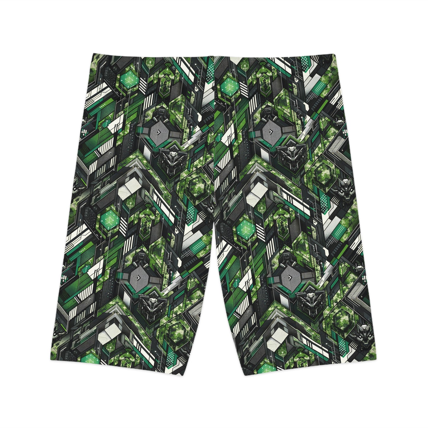 Tech Camo Fusion Tech-Forward Streetwear With a Futuristic Edge Women's Bike Shorts - 8404 Design-58