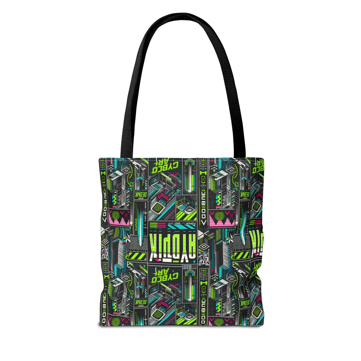 Tech-Forward Graphics Tech-Inspired Streetwear Tote Bag - 8404 Design-46
