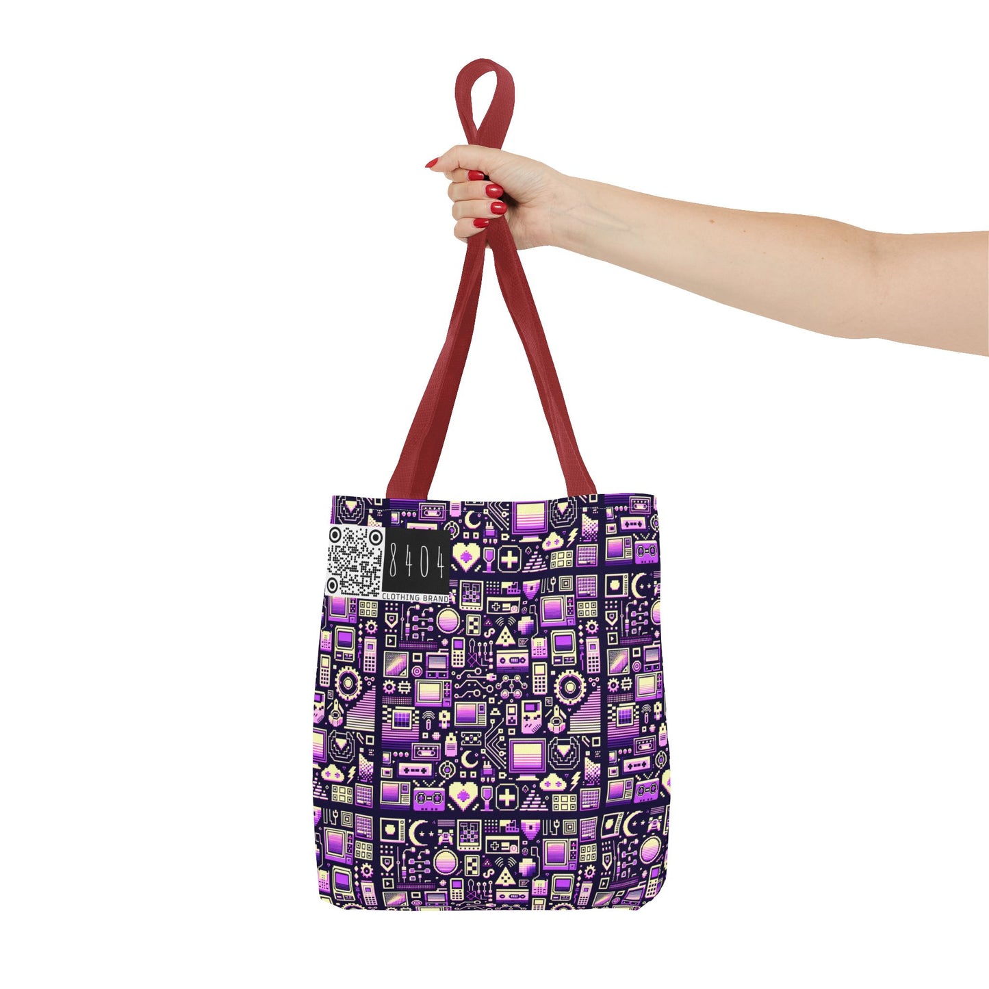 Digital Nostalgia Remix Modern Vintage Fusion Tote Bag - 8404 Design-54