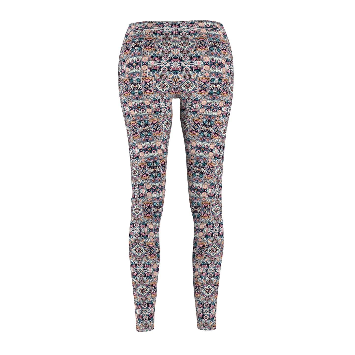 Digital Artisanal Fusion Digital Artisanal Women's Cut & Sew Casual Leggings - 8404 Design-65