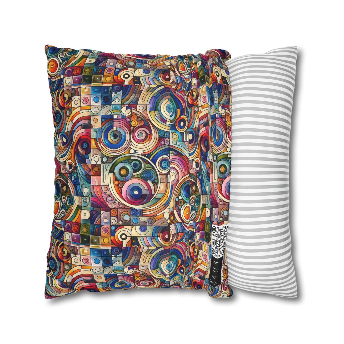 Digital Artistic Expression Artistic Streetwear Spun Polyester Square Pillowcase - 8404 Design-49