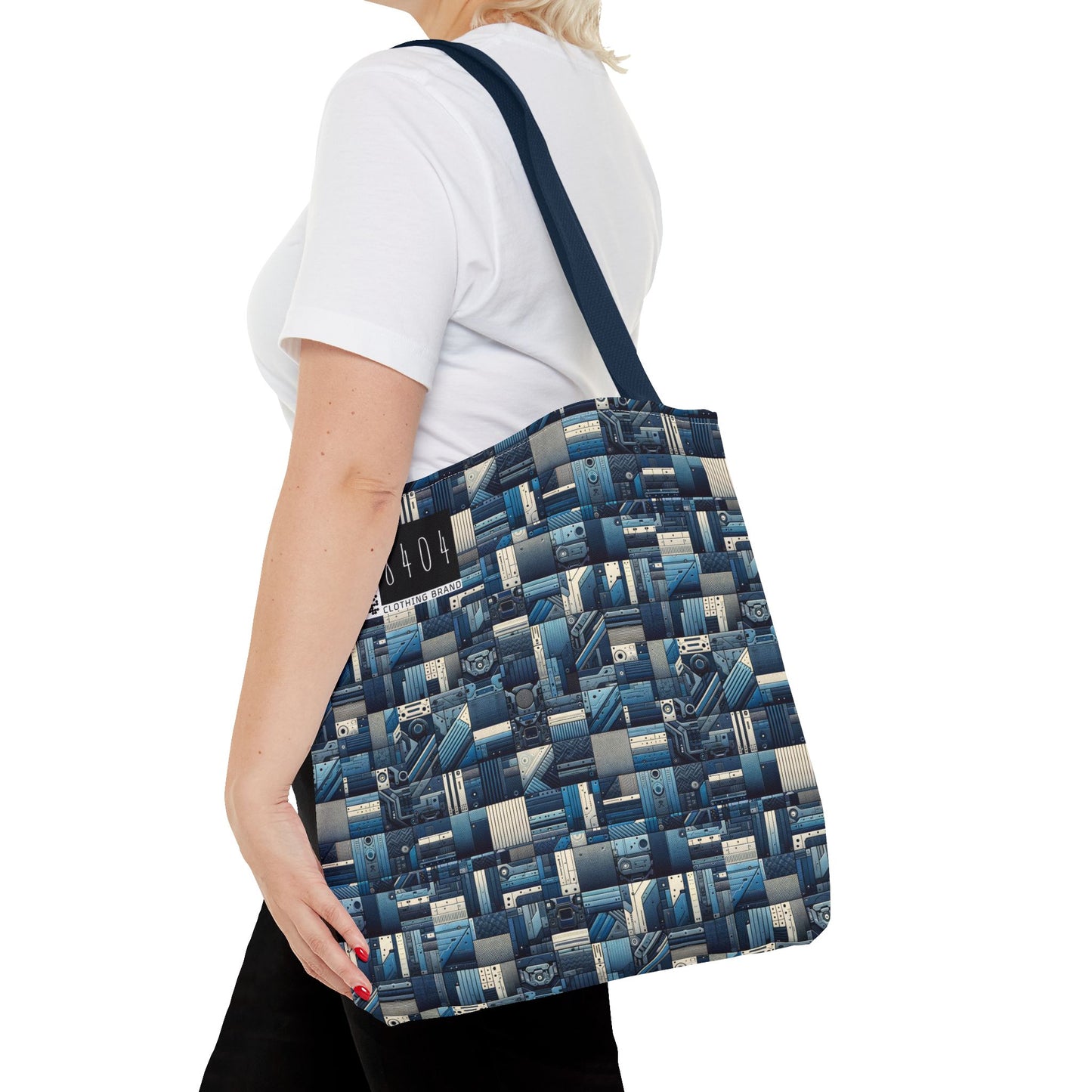 Tech-Inspired Utility Tech-Forward Streetwear With Utilitarian Edge Tote Bag - 8404 Design-44