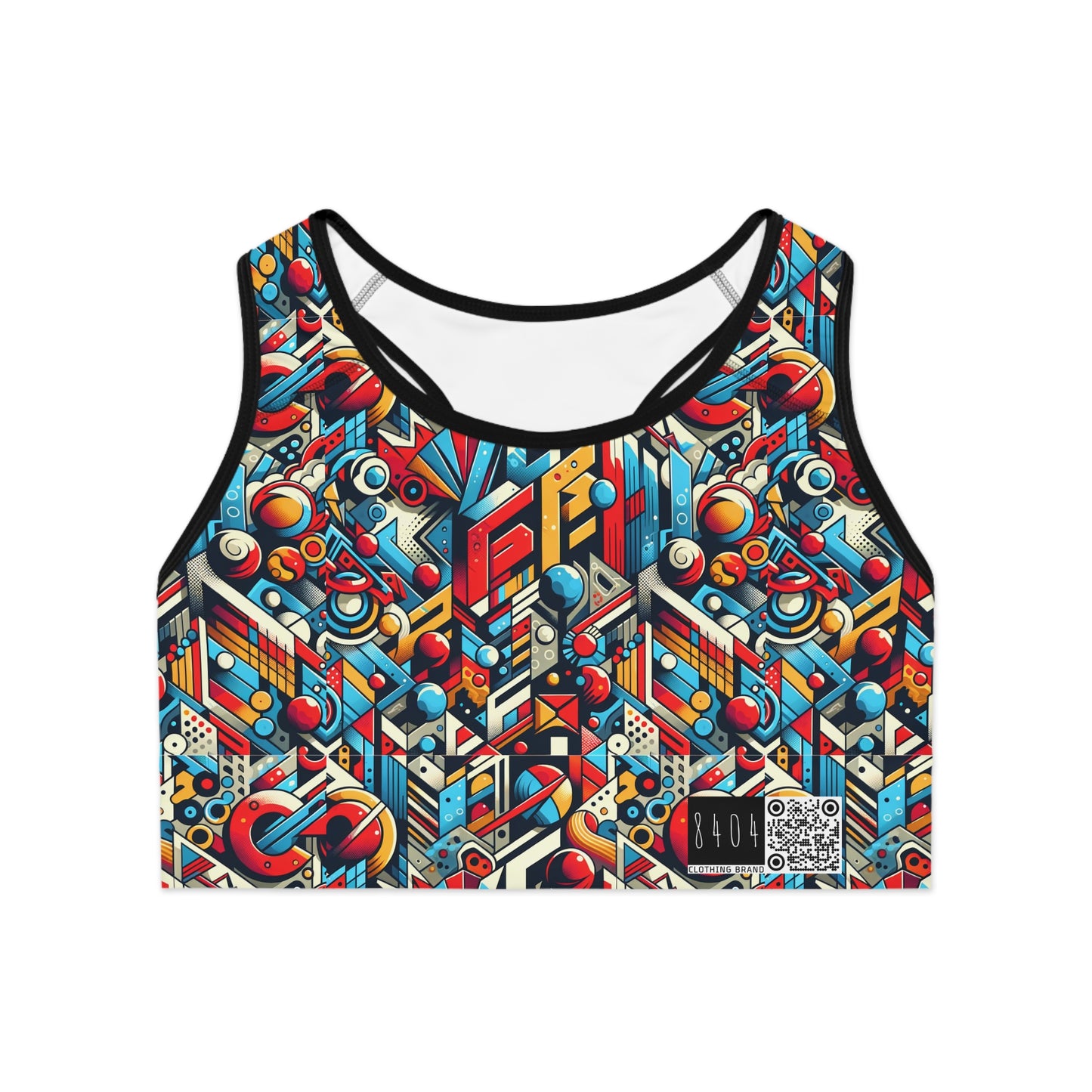 Neo-Traditional Street Art Modern Street Art Fusion Sports Bra - 8404 Design-67