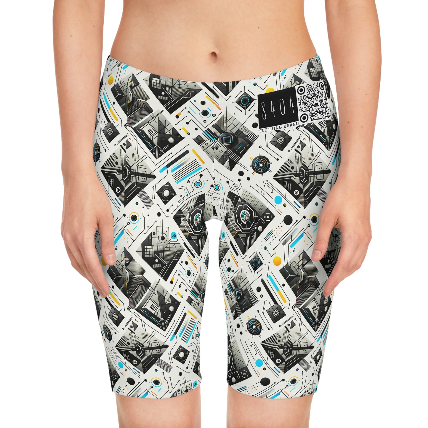 Tech Minimalism Minimalist Tech Women's Bike Shorts - 8404 Design-47