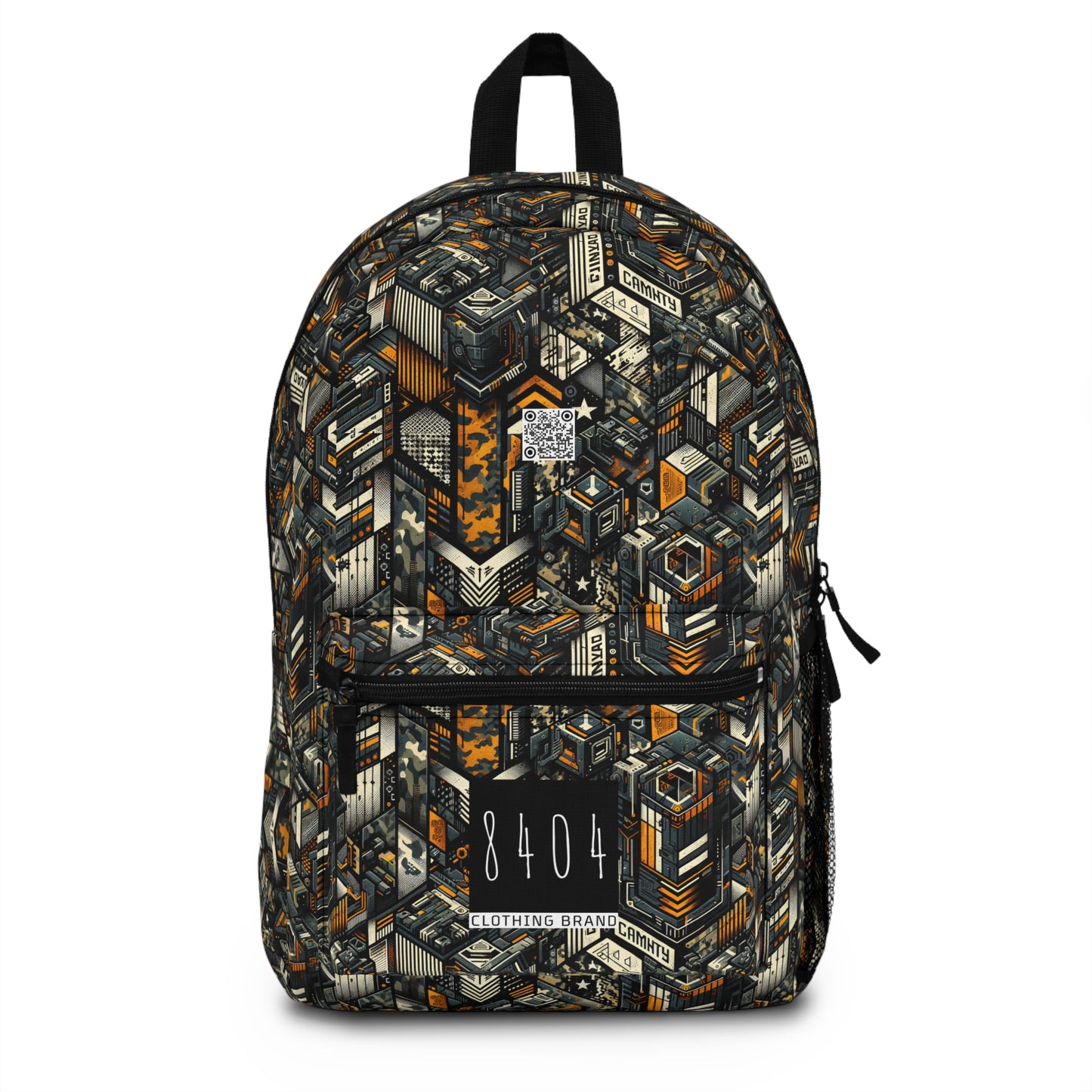 Digital Punk Futuristic Grunge Backpack - 8404 Design-44
