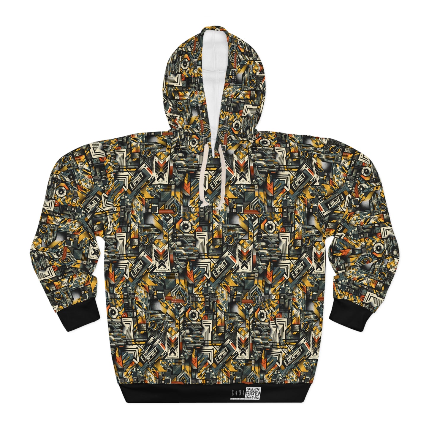 Digital Punk Futuristic Grunge Pullover Hoodie - 8404 Design-49