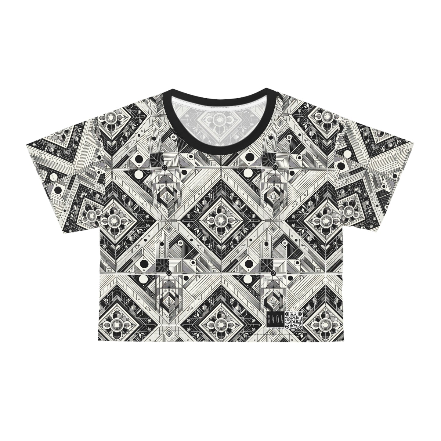 Tech Minimalism Minimalist Tech Crop Tee - 8404 Design-54