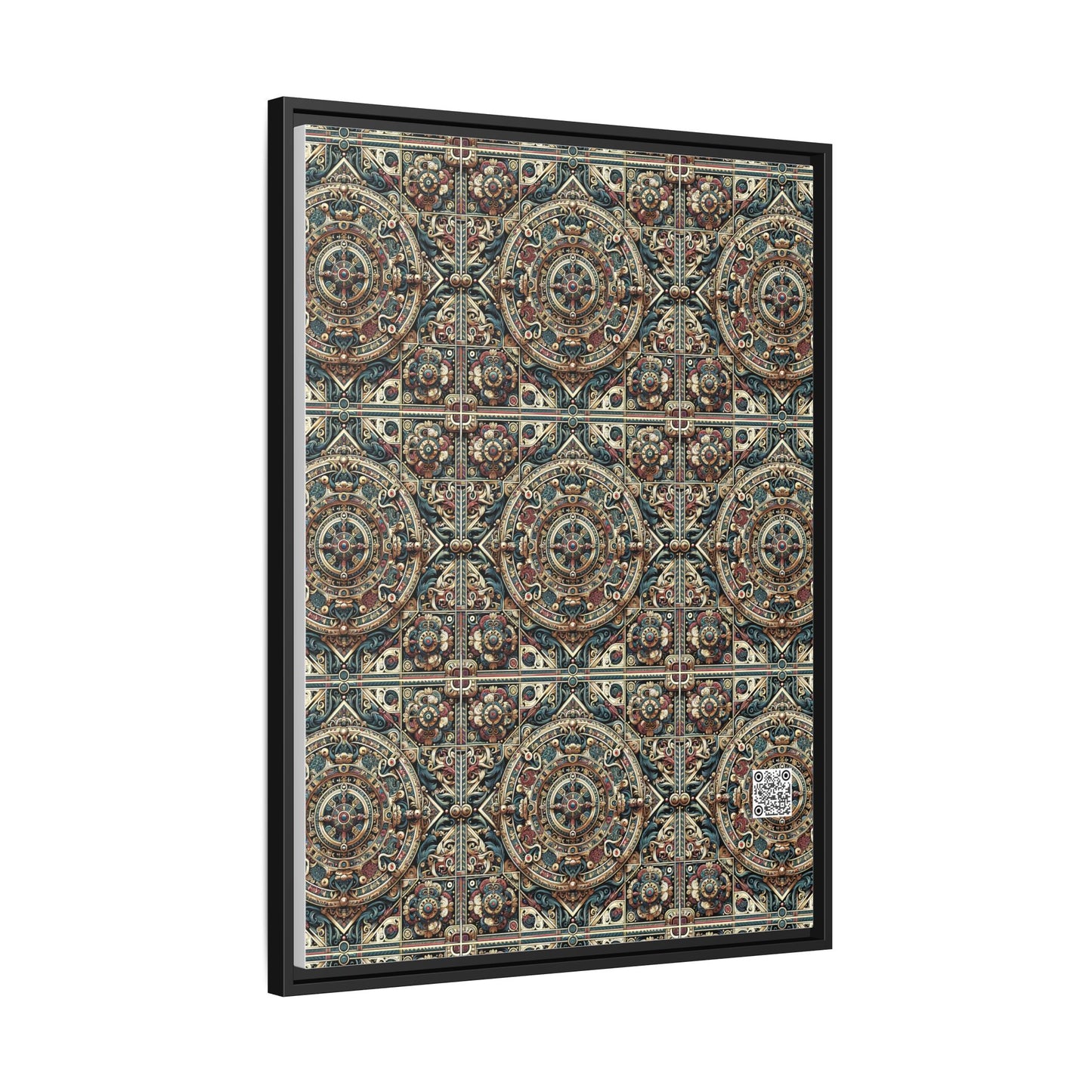 Urban Renaissance Historical Fusion With Street Edge Matte Canvas, Framed (multi-Color) - 8404 Design-57 A