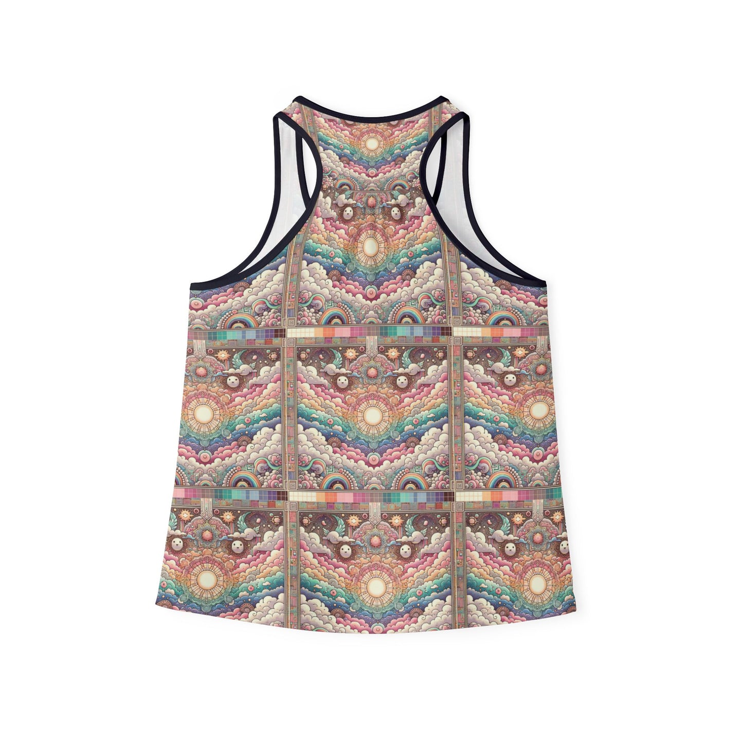 Digital Dreamland Whimsical and Nostalgic Streetwear With a Digital Twist Women's Tank Top - 8404 Design-56