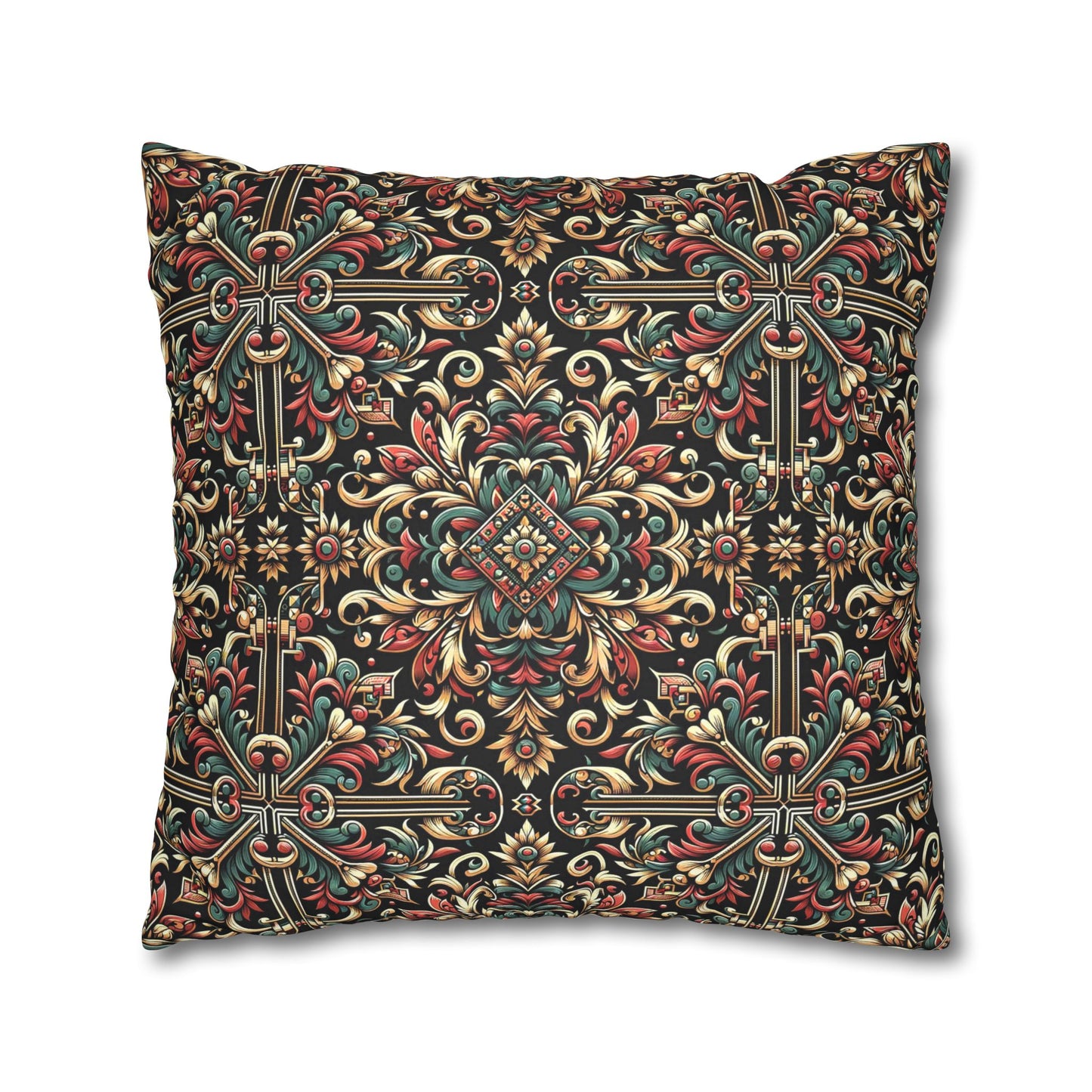 Streetwear Renaissance Artistic Clash of Old and New Faux Suede Square Pillowcase - 8404 Design-46