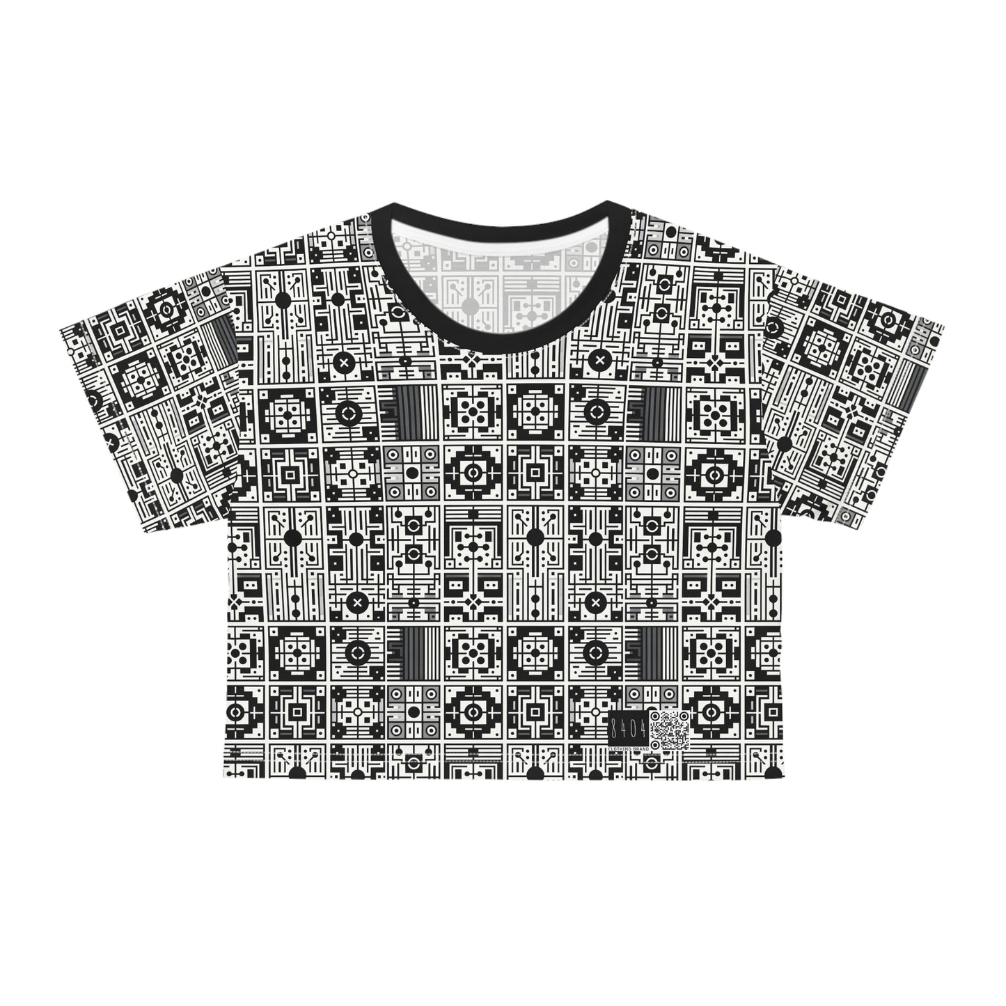 Digital Minimalism Minimalist Tech Crop Tee - 8404 Design-55