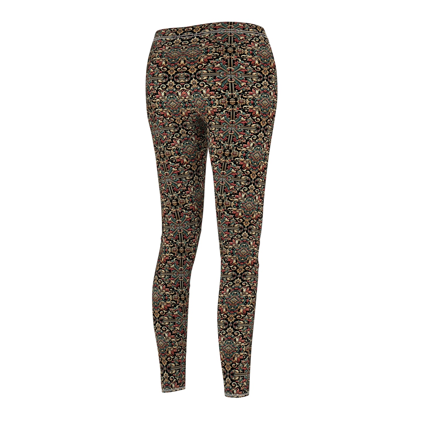 Streetwear Renaissance Artistic Clash of Old and New Women's Cut & Sew Casual Leggings - 8404 Design-46
