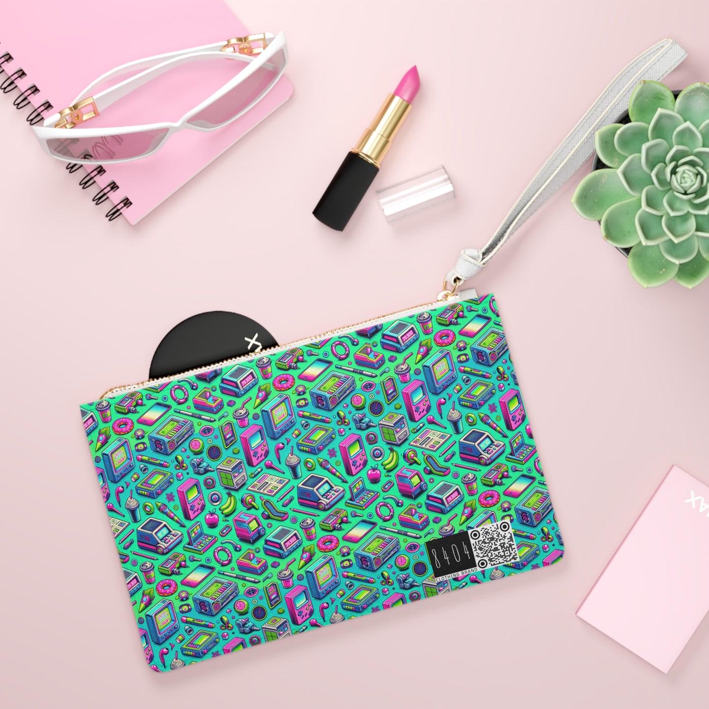 Y2k Revival Nostalgic Futurism Clutch Bag - 8404 Design-48