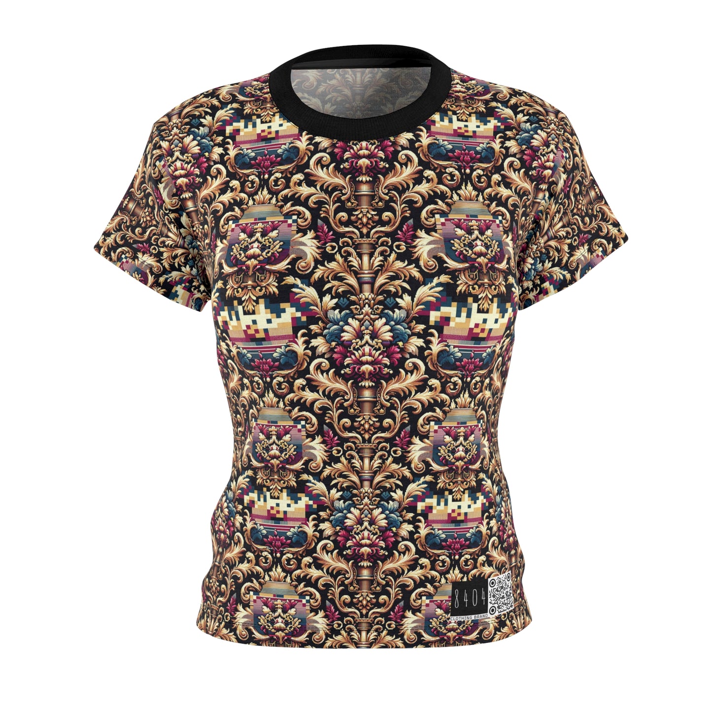 Digital Renaissance Modern Baroque Fusion Women's Cut & Sew Tee - 8404 Design-53