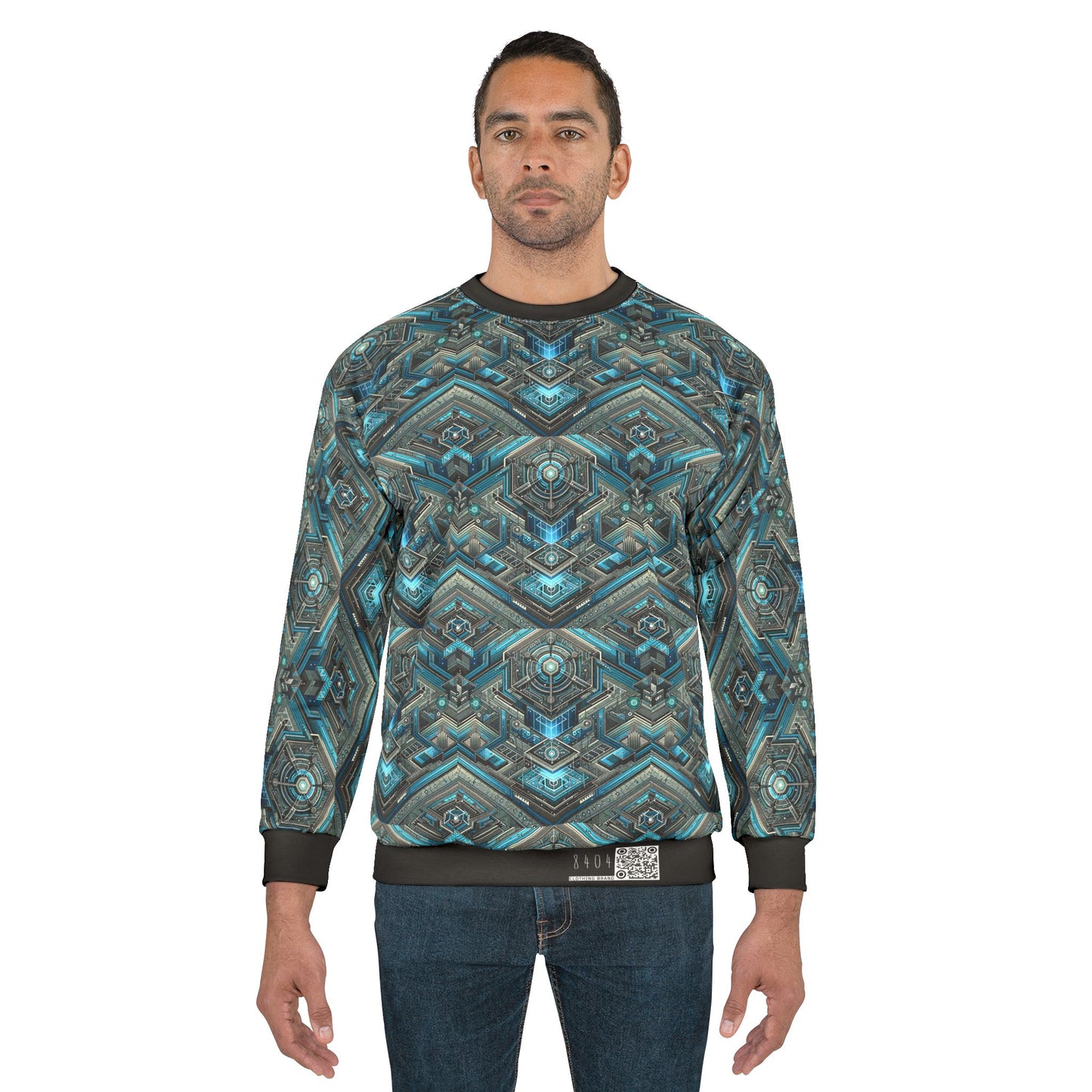 Tech-Infused Futurism Sleek Tech Edge Sweatshirt - 8404 Design-49