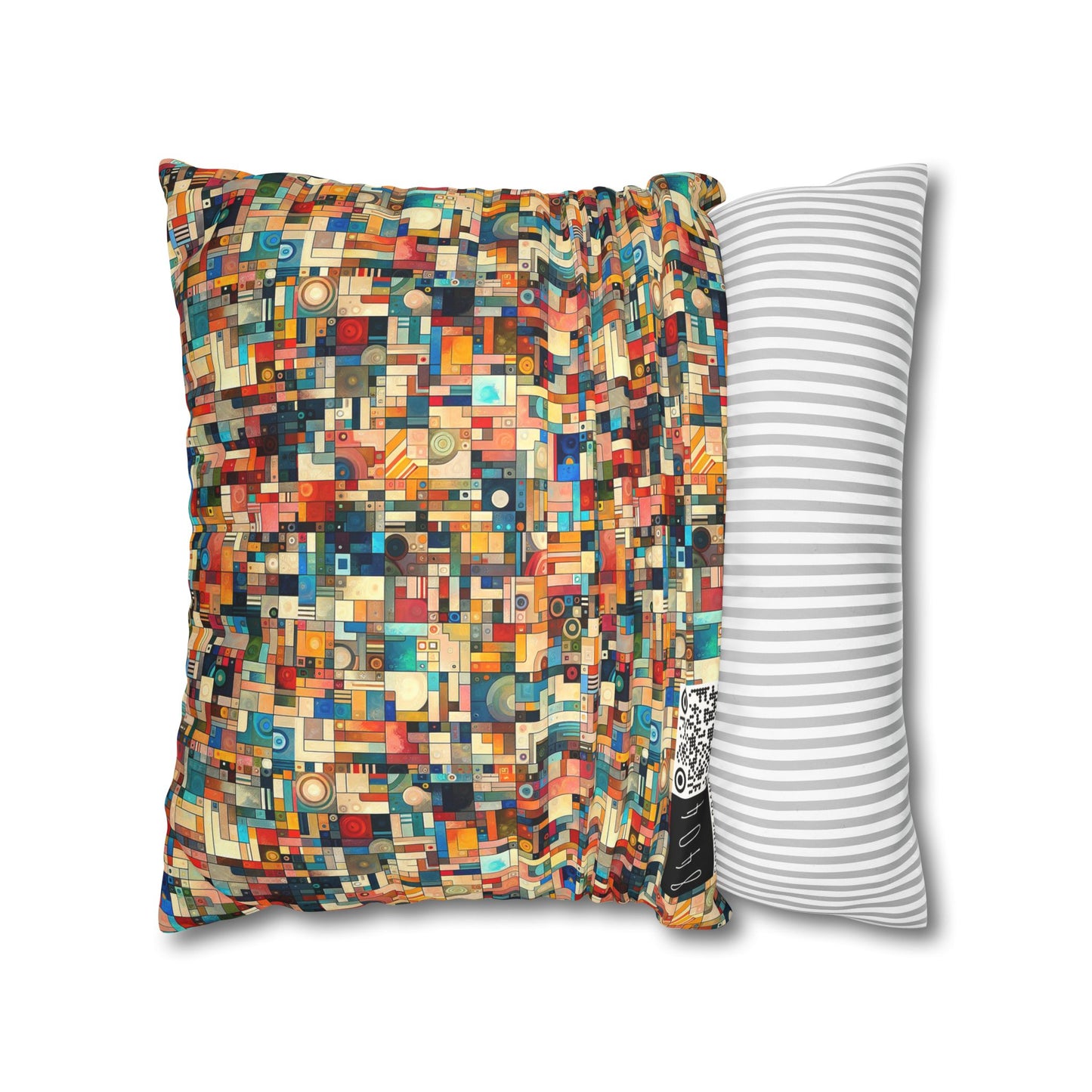 Digital Artistic Expression Artistic Streetwear Faux Suede Square Pillowcase - 8404 Design-46