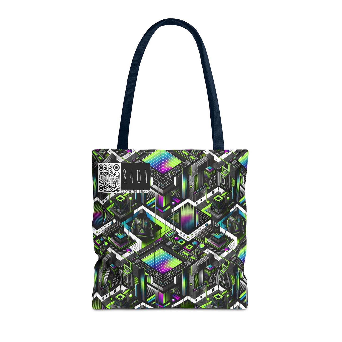 Retro Futurism Graphics Tech-Forward Streetwear Tote Bag - 8404 Design-52