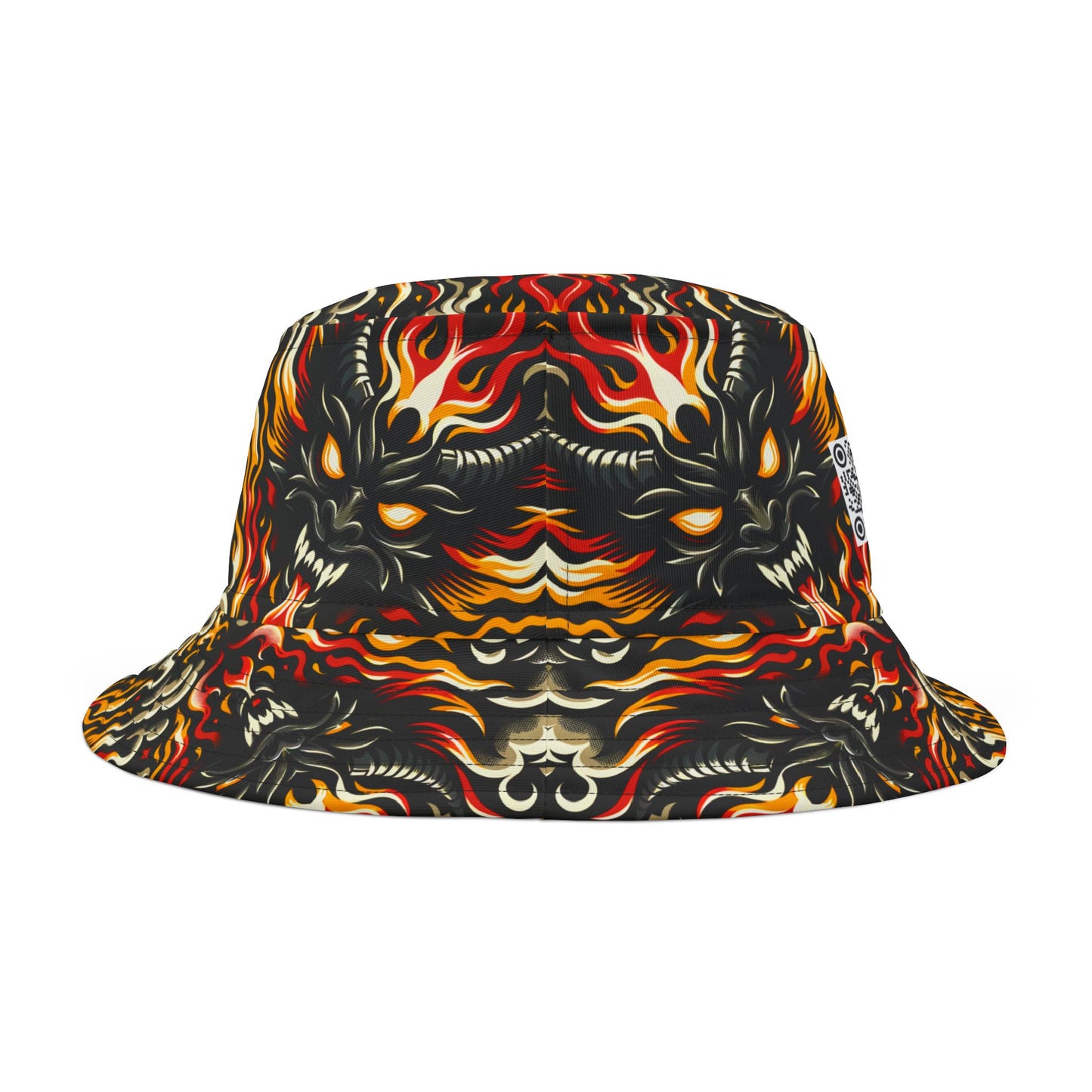 Flame Graphics Maximalist Streetwear Bucket Hat - 8404 Design-59