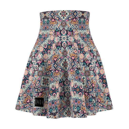Digital Artisanal Fusion Digital Artisanal Women's Skater Skirt - 8404 Design-65