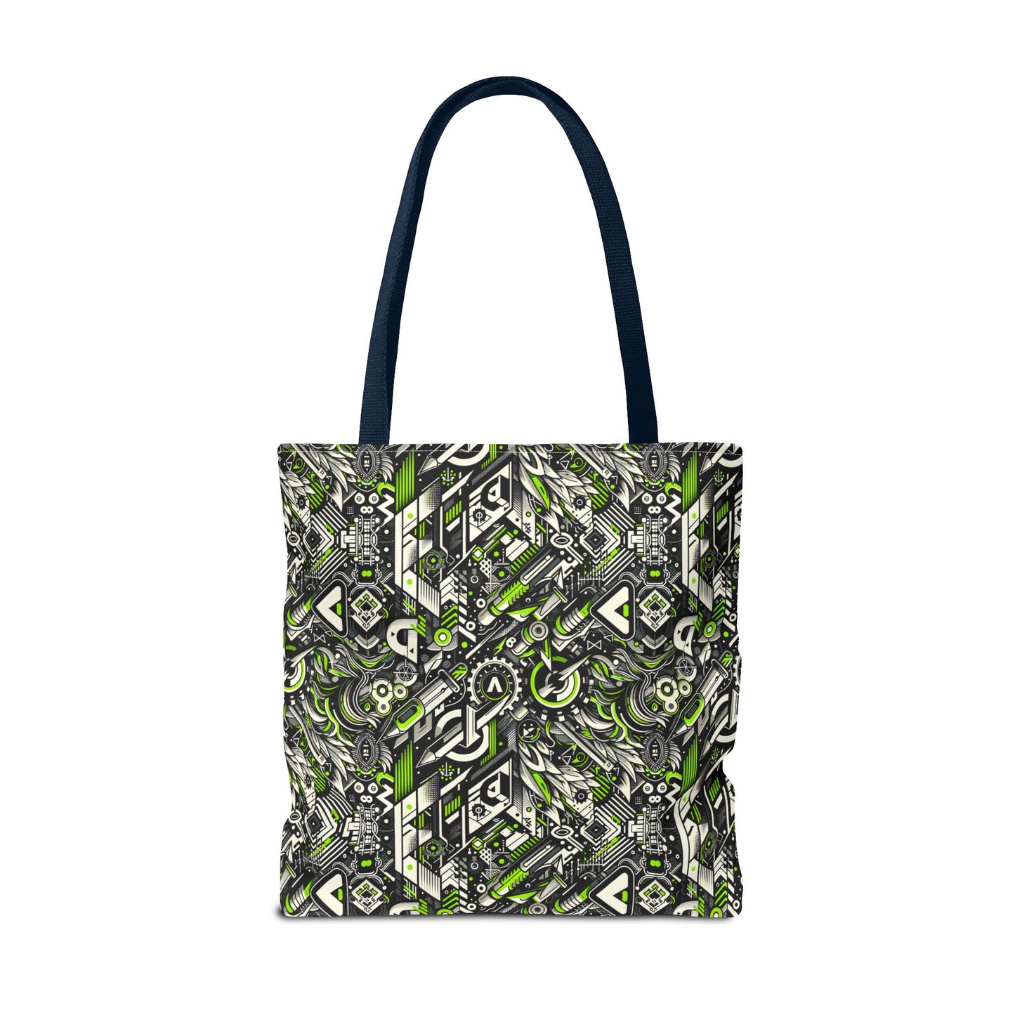 Graffiti Tech Fusion Bold Streetwear Fusion Tote Bag - 8404 Design-59