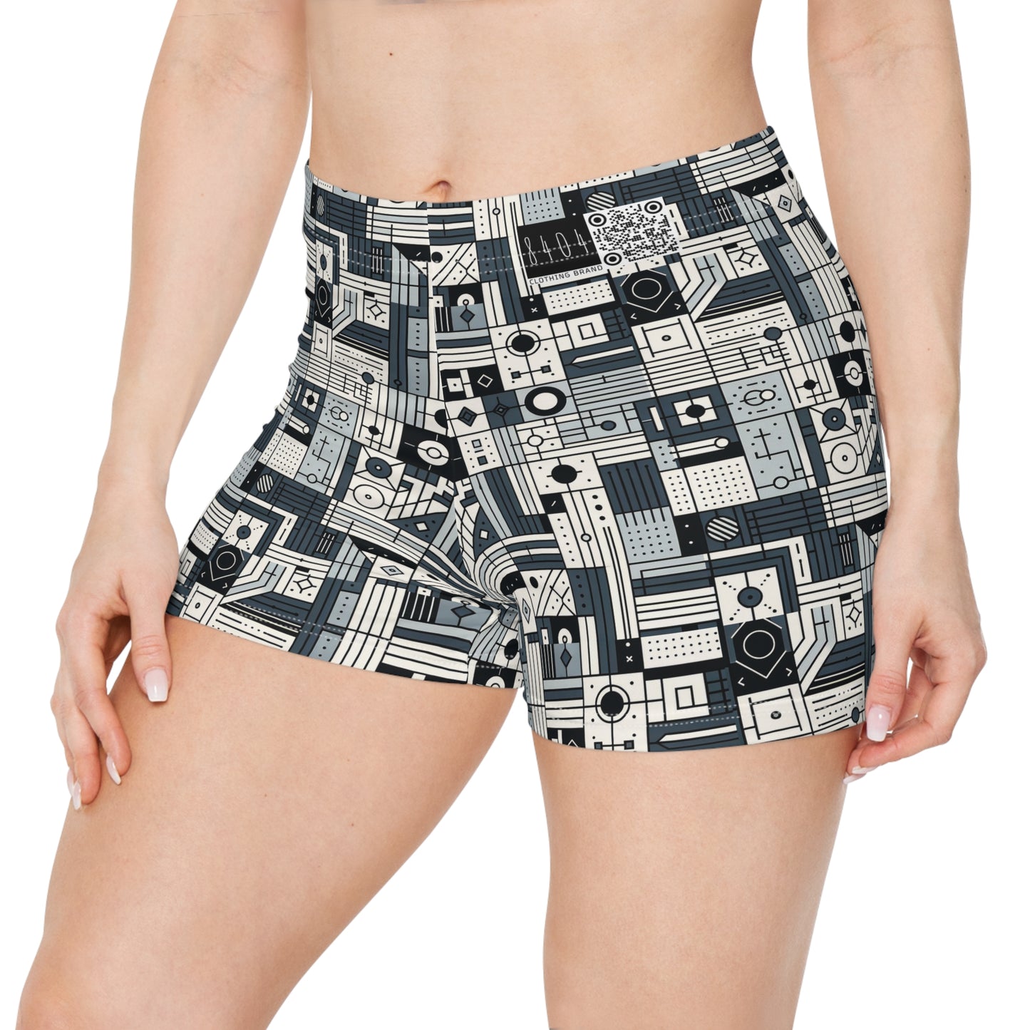 Digital Minimalism Minimalist Tech Women's Shorts - 8404 Design-49