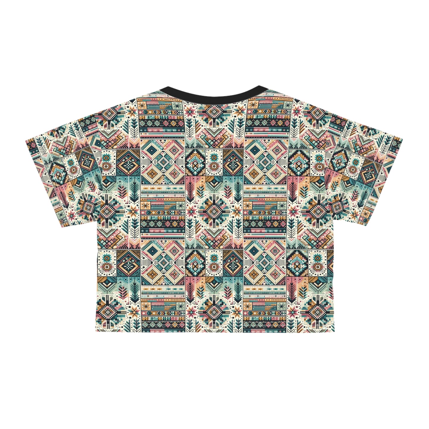 Digital Artisanal Fusion Digital Artisanal Crop Tee - 8404 Design-49