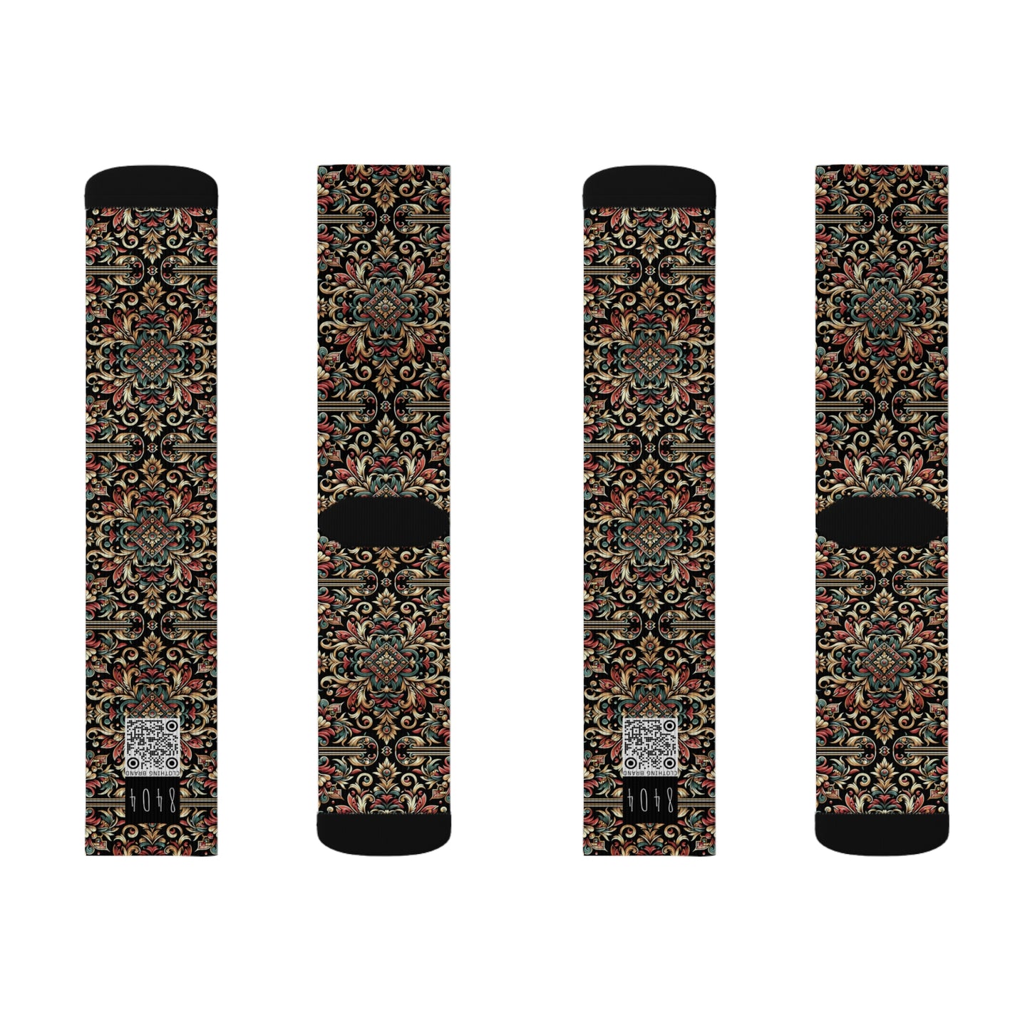 Streetwear Renaissance Artistic Clash of Old and New Sublimation Socks - 8404 Design-46