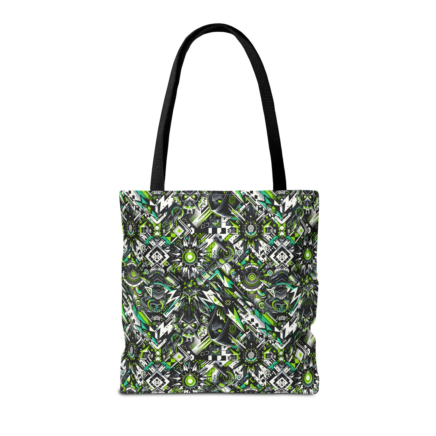 Graffiti Tech Fusion Bold Streetwear Fusion Tote Bag - 8404 Design-50