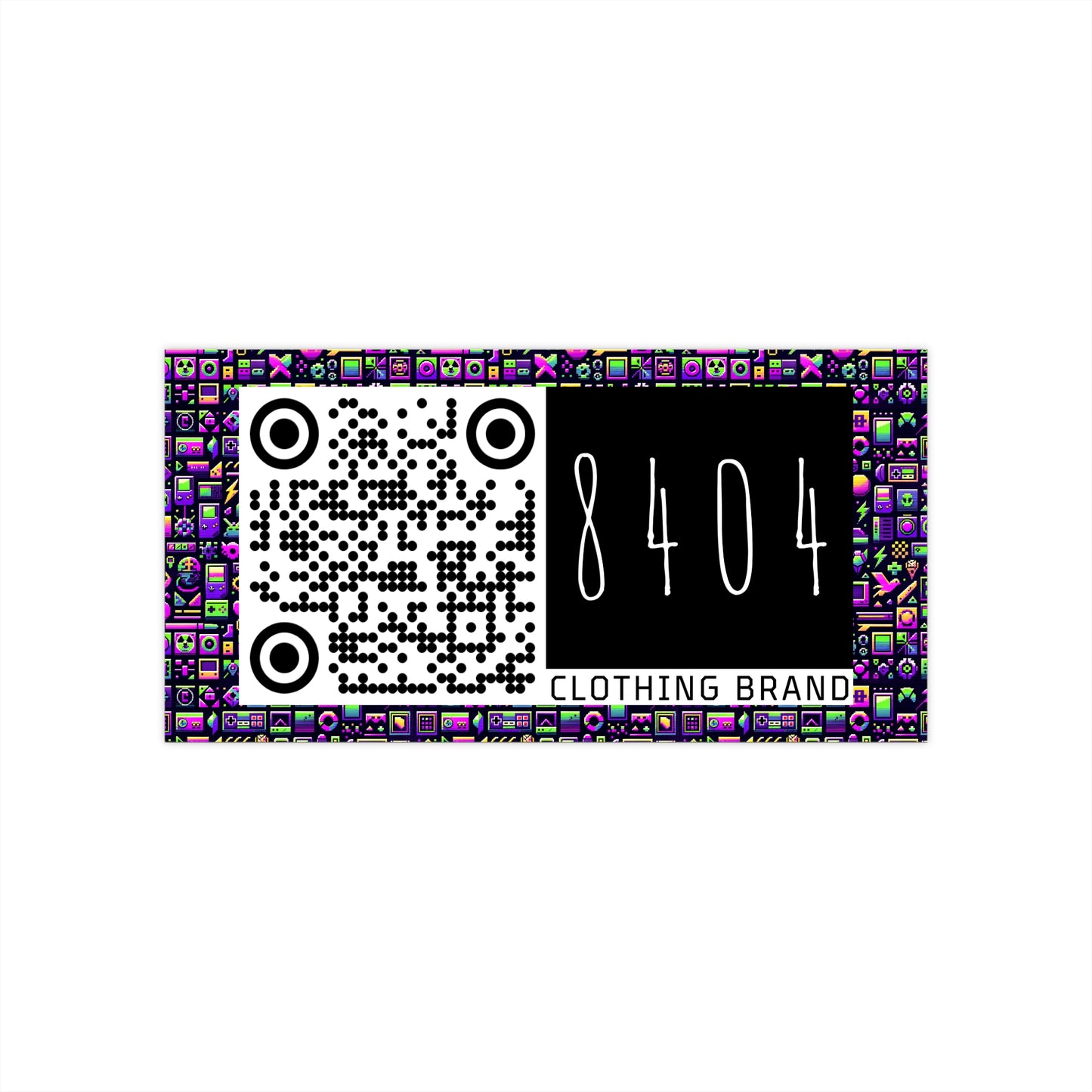 Digital Nostalgia Remix Modern Vintage Fusion Bumper Sticker - 8404 Design-49