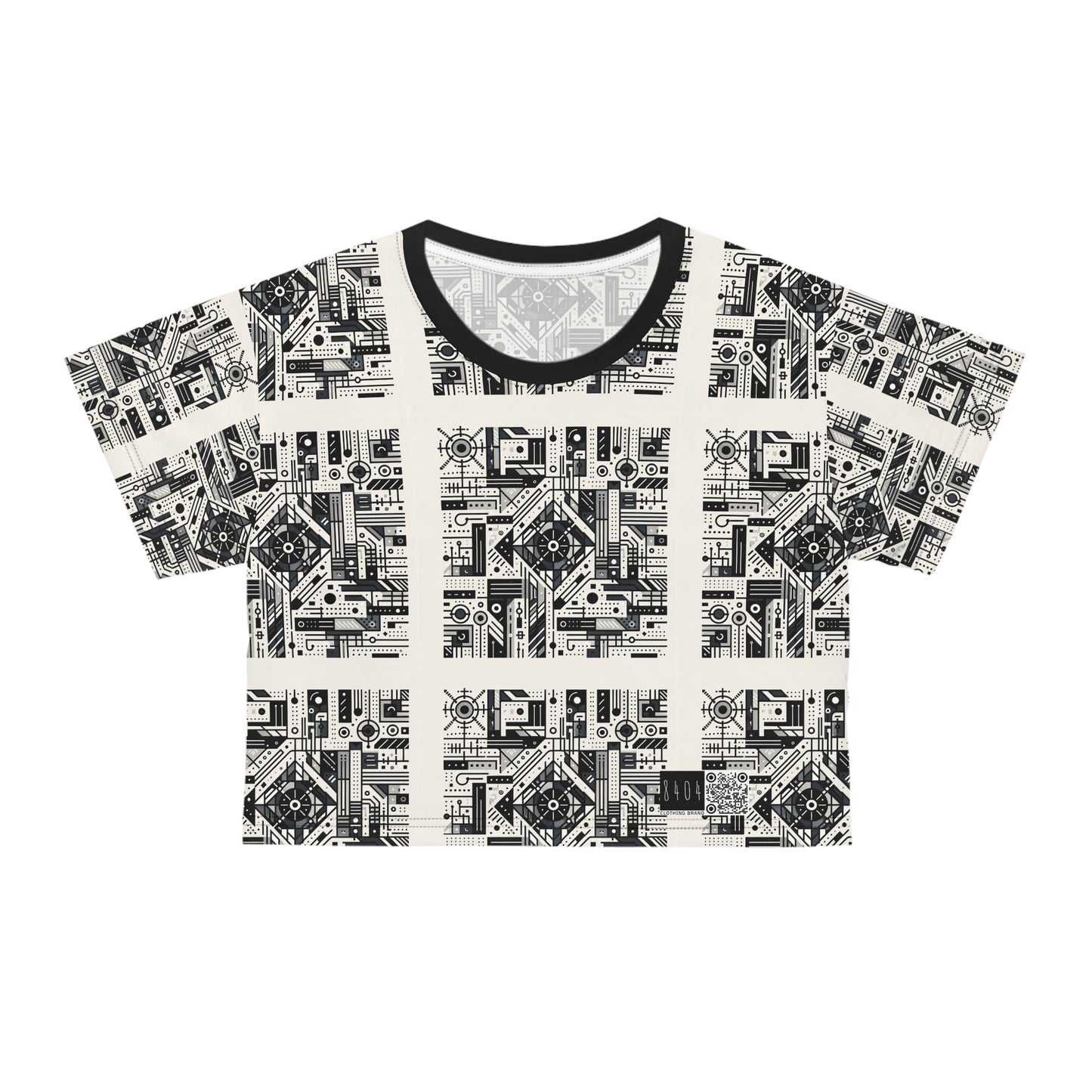 Digital Minimalism Minimalist Tech Crop Tee - 8404 Design-47