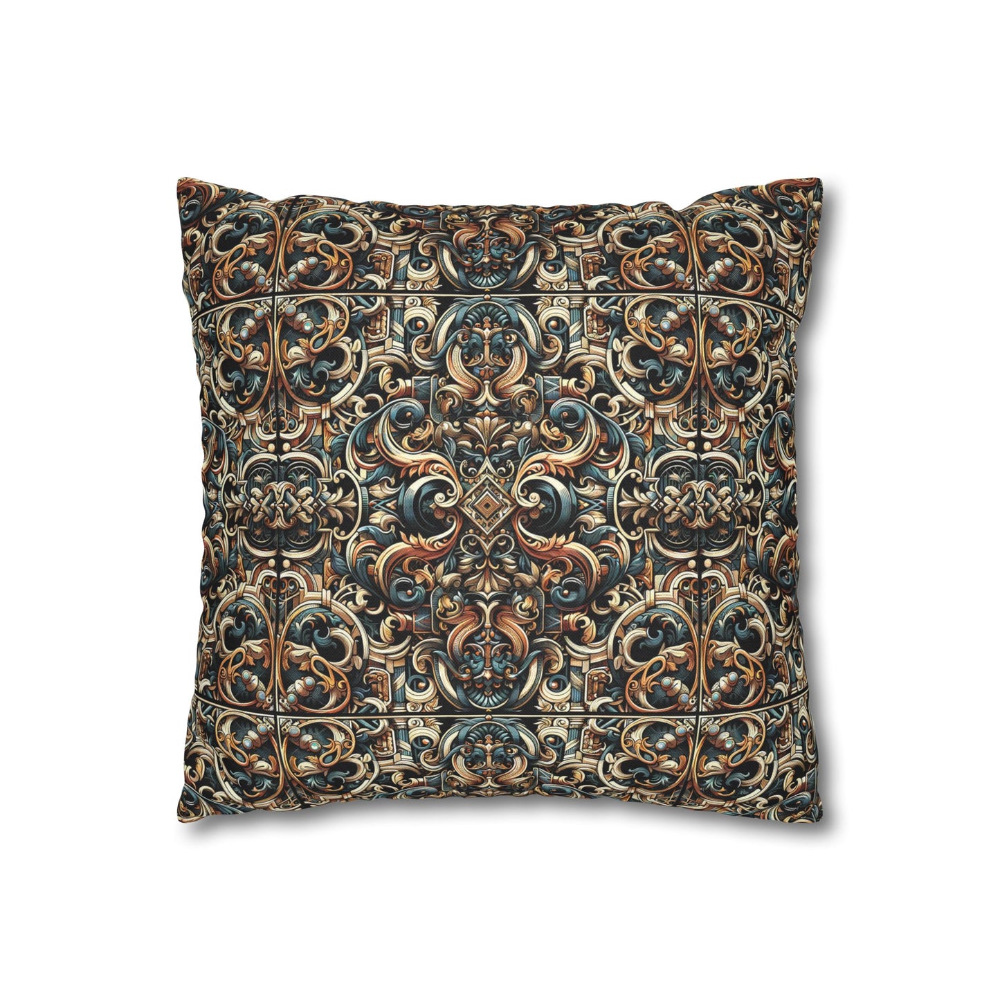Urban Renaissance Historical Fusion With Street Edge Spun Polyester Square Pillowcase - 8404 Design-59