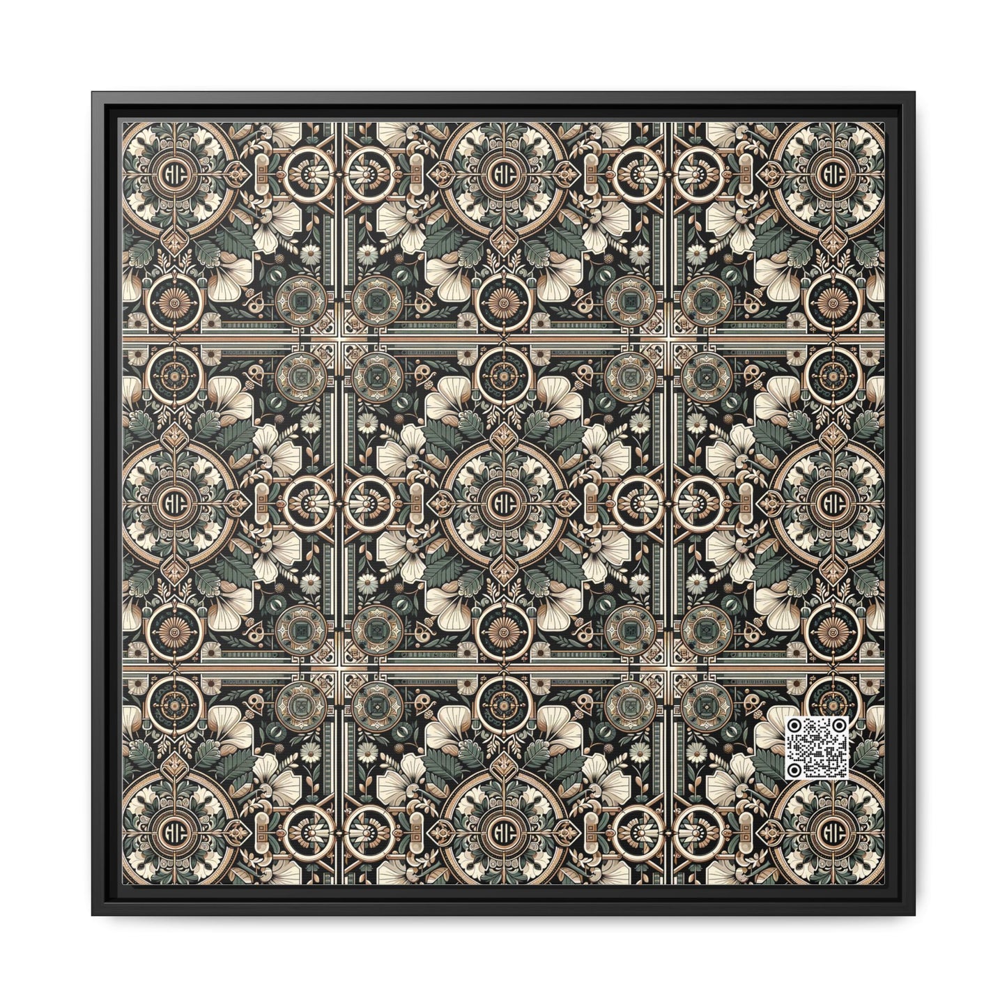 Cyber Garden Party Tech Garden Extravaganza Matte Canvas, Framed (multi-Color) - 8404 Design-66 A
