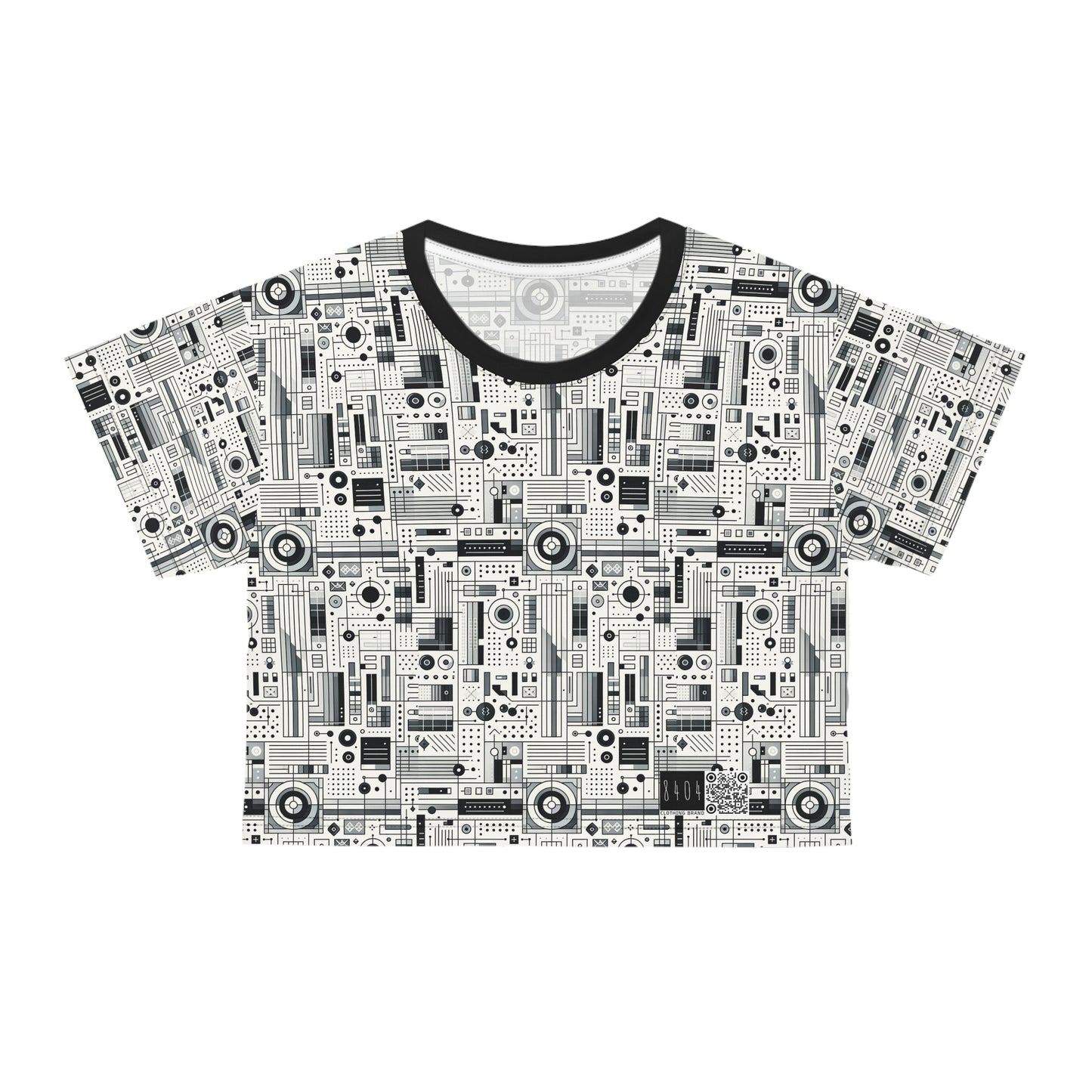 Digital Minimalism Minimalist Tech Crop Tee - 8404 Design-53