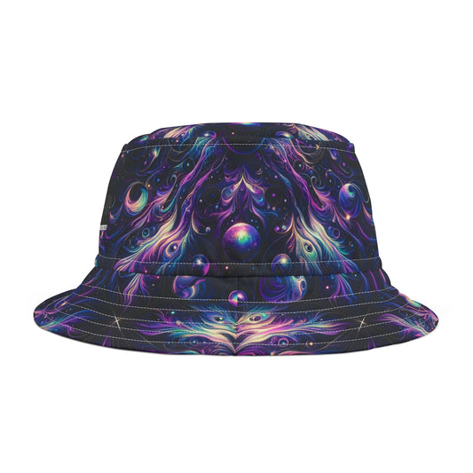 Galactic Hues Tech-Forward Cosmic Fusion Bucket Hat - 8404 Design-41
