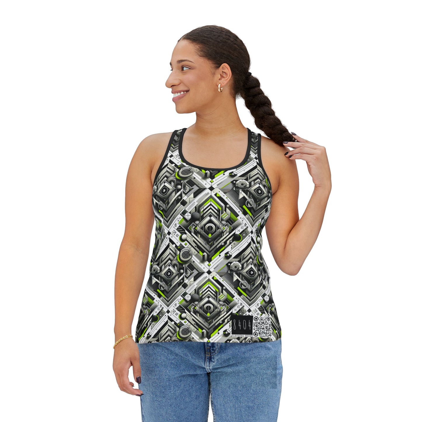 Elevated Sporty Tech Tech-Forward Streetwear Women's Tank Top - 8404 Design-70