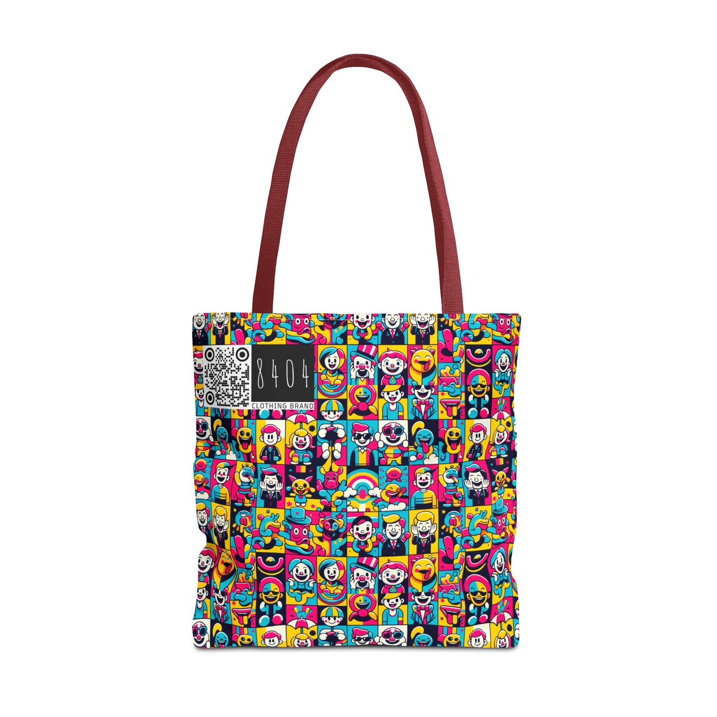 Neon Pop Playful Pop Culture Mashup Tote Bag - 8404 Design-60