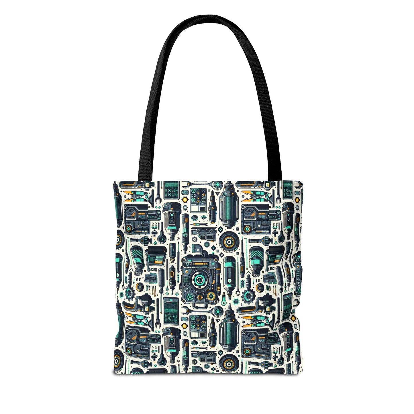 Tech Utility Fusion Modern Tech Streetwear Tote Bag - 8404 Design-53