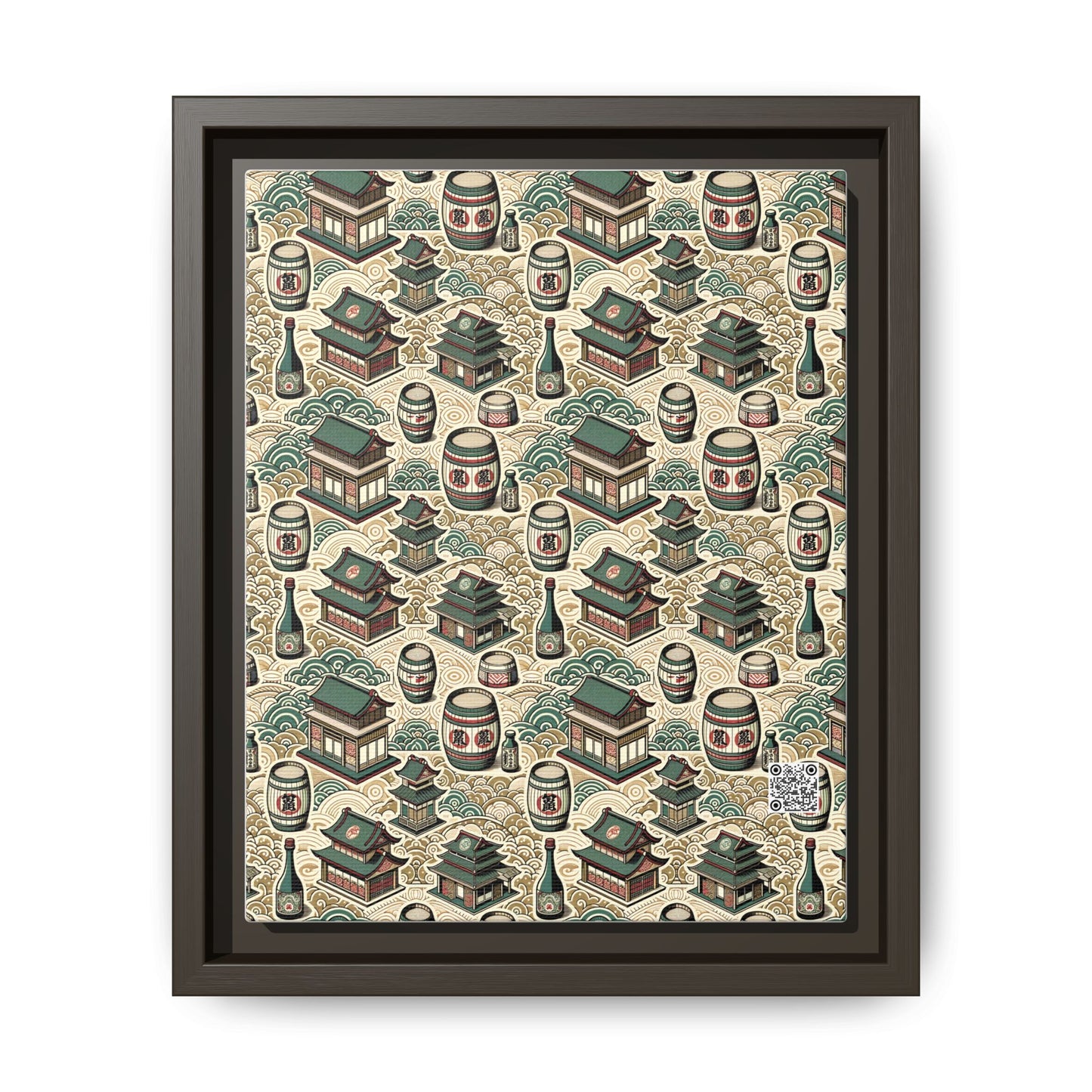 Cultural Artisanal Fusion Contemporary Cultural Elegance Matte Canvas, Framed (multi-Color) - 8404 Design-68 B