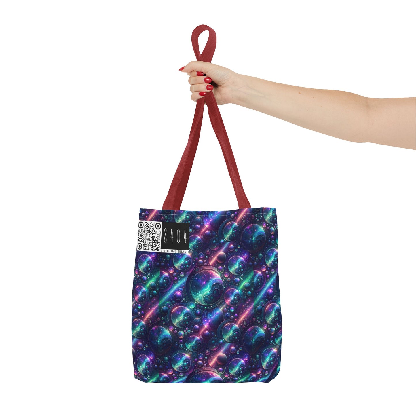 Iridescent Tech Fusion Tech-Forward Streetwear Tote Bag - 8404 Design-51